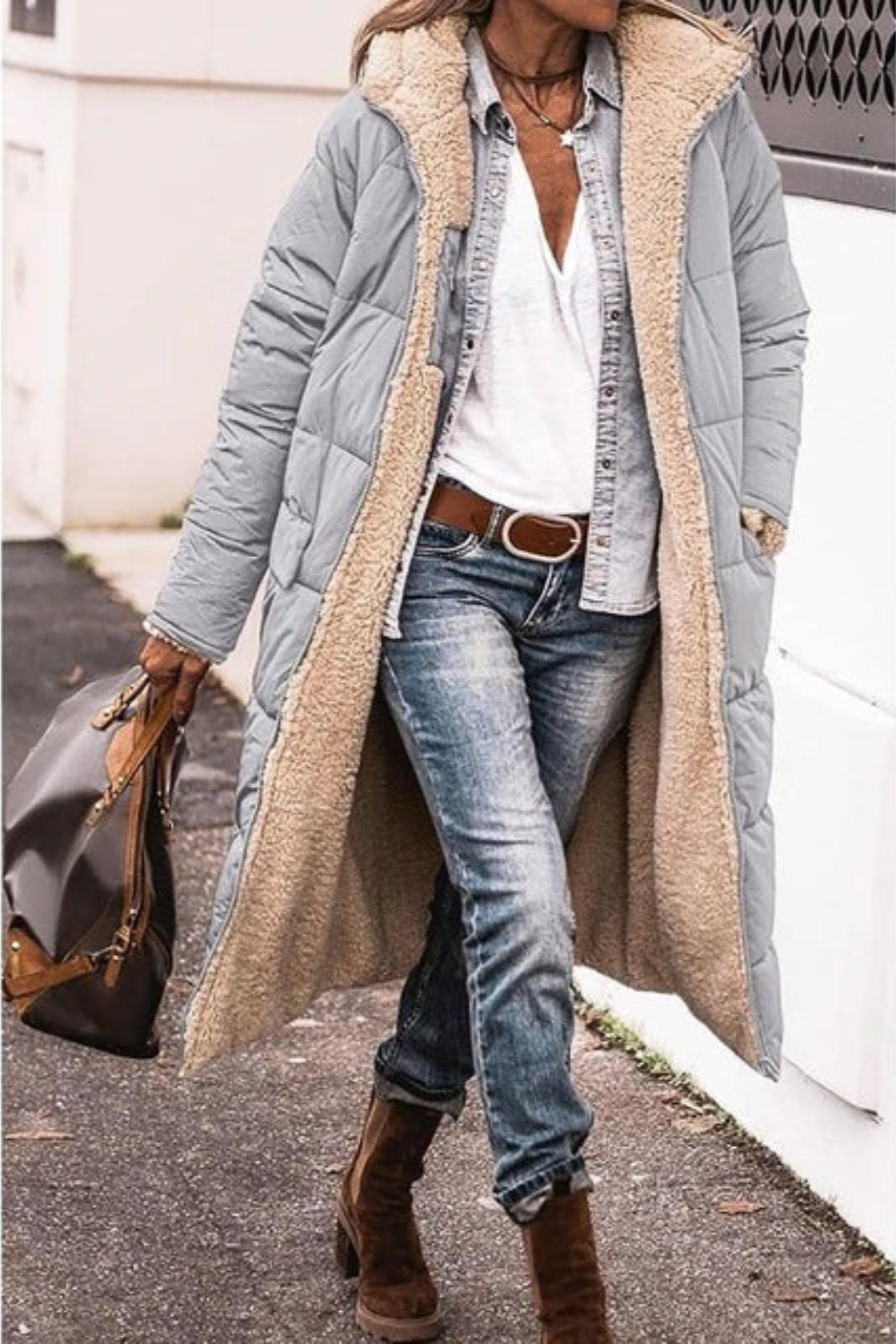 Amelia | Elegant Reversible Coat for Women
