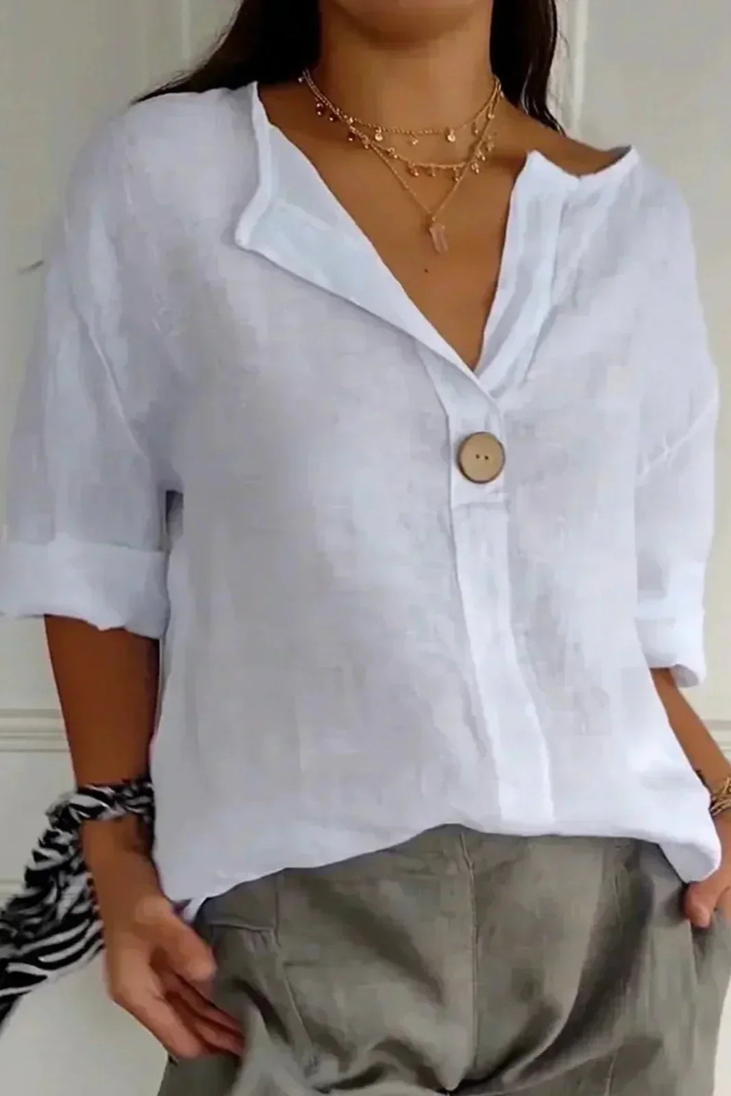 Zamma | Relaxed Linen Top